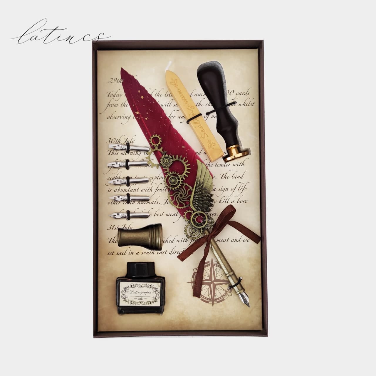 photo_2025-08-13_22-28-53 ست کالیگرافی قلم پر نگینی ویژه