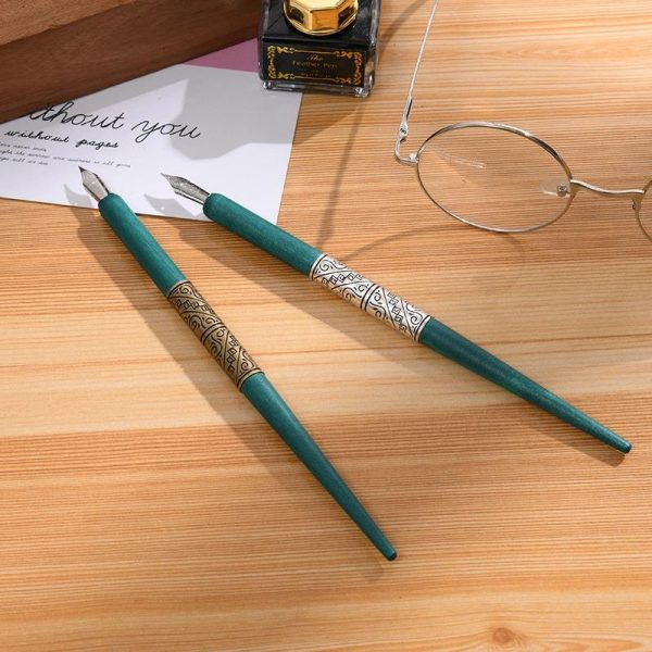 دسته قلم دیپ چوبی طرح کلاسیک
