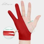 دستکش طراحی دو انگشتی قرمز