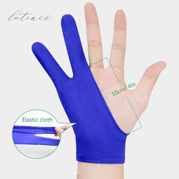 دستکش طراحی دو انگشتی آبی