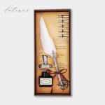 ست کالیگرافی قلم پر سفید