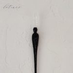 ست قلم شیشه ای کریستال مشکی